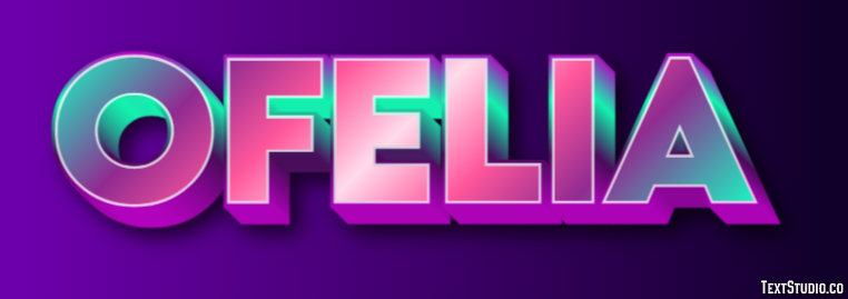 Ofelia Effetto testo