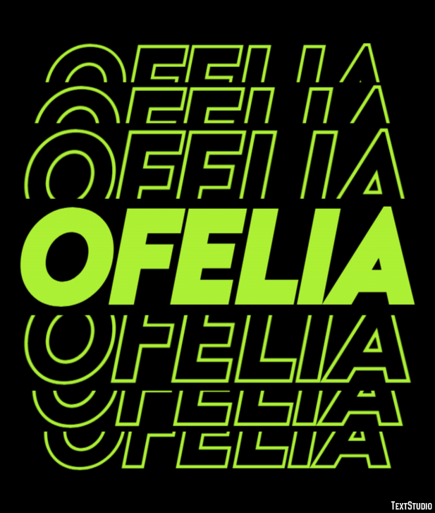 Ofelia Effetto testo