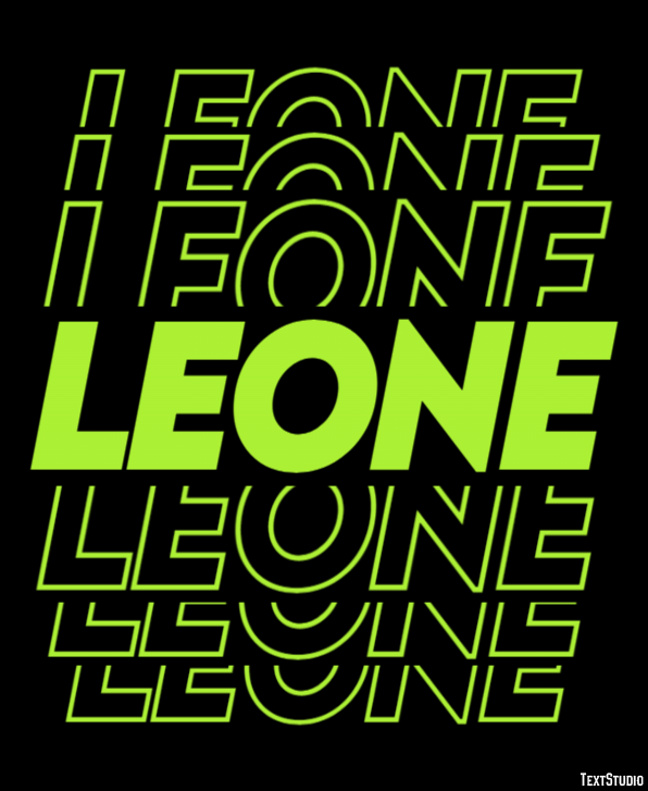 Leone Effetto testo
