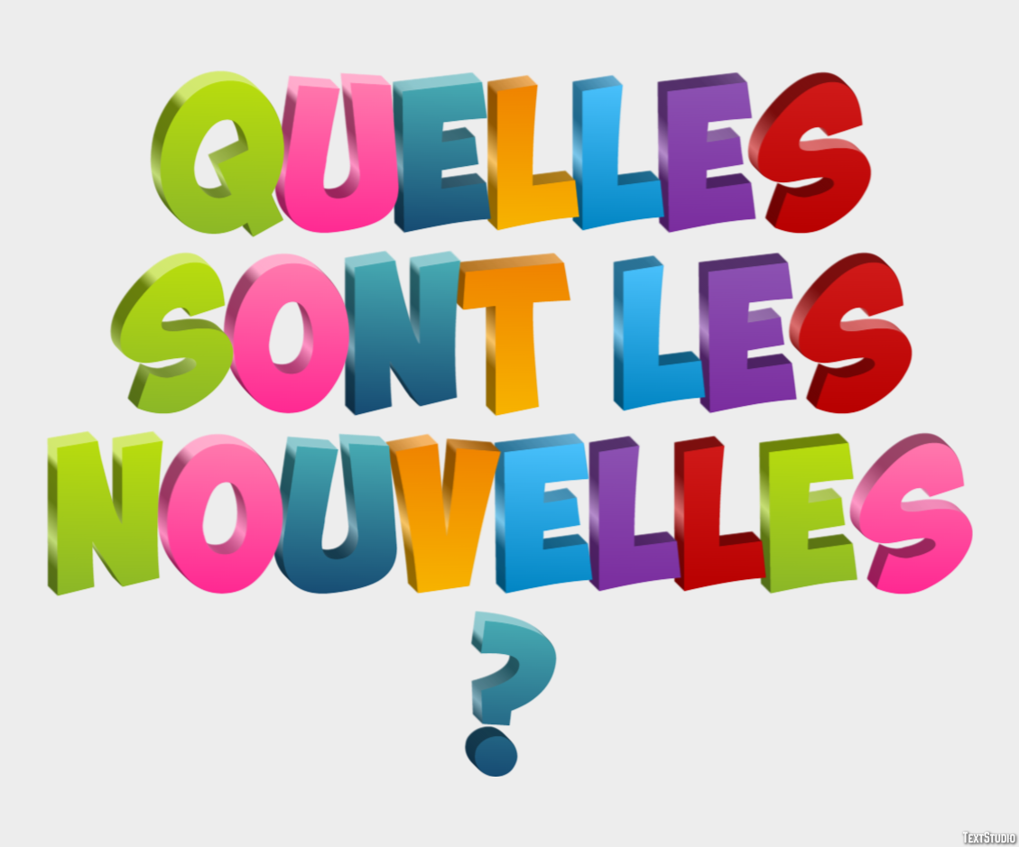 Quelles sont les nouvelles ? Effet de Texte