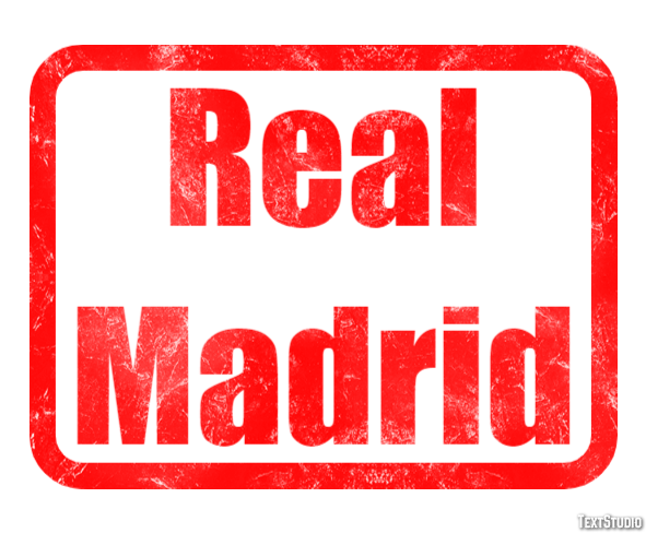 Real Madrid Texteffekt