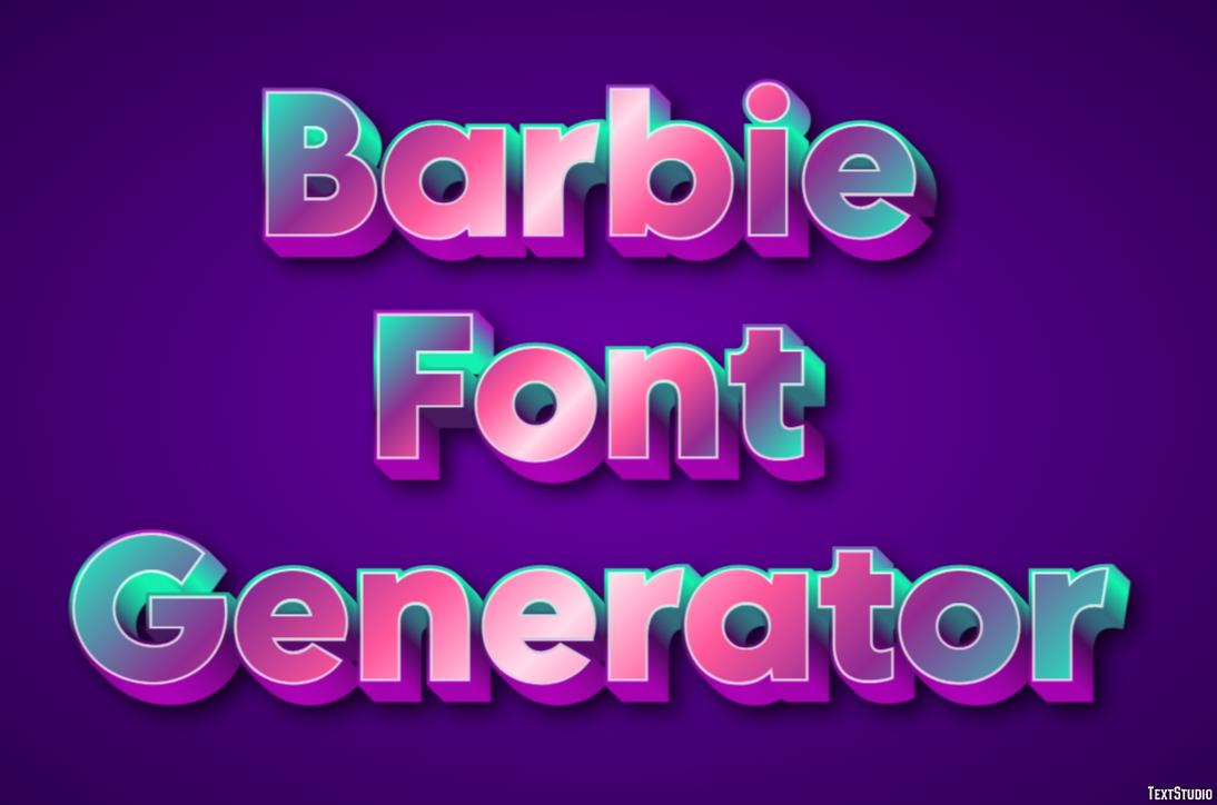 Barbie Font Generator テキスト効果