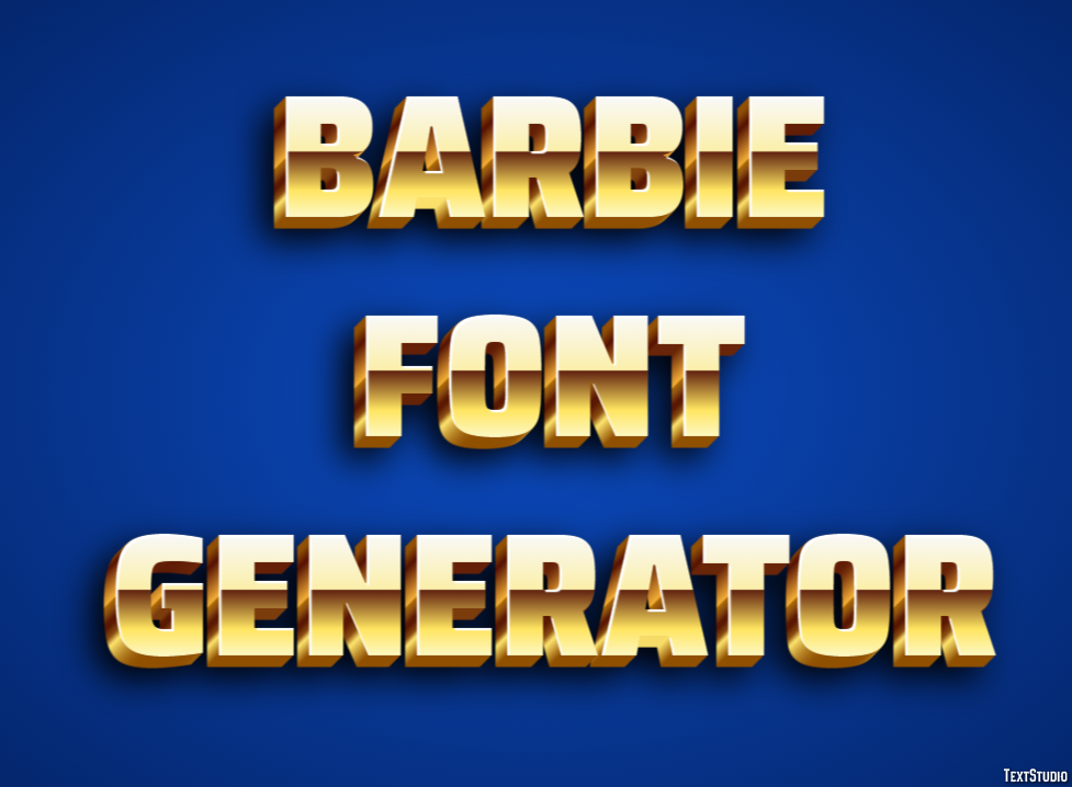 Barbie Font Generator テキスト効果