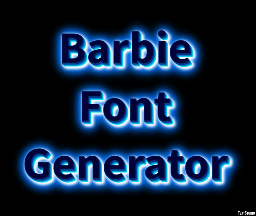Barbie Font Generator Metin Efekti