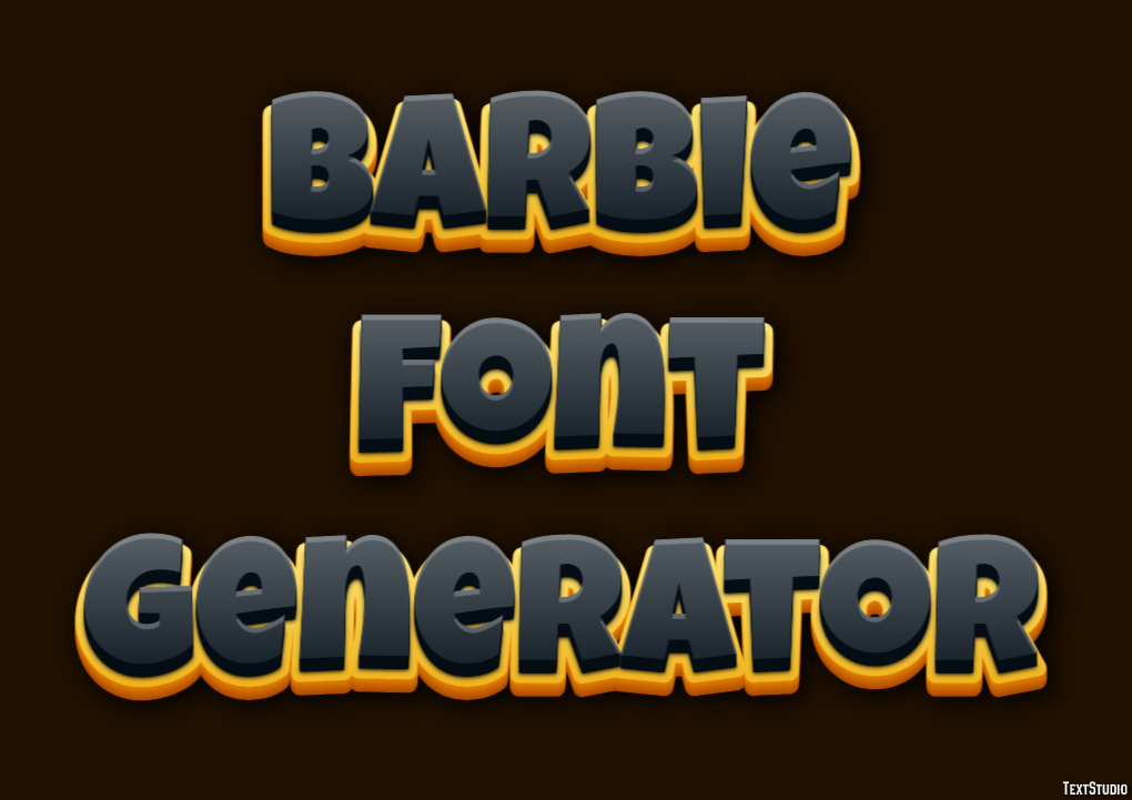 Barbie Font Generator テキスト効果