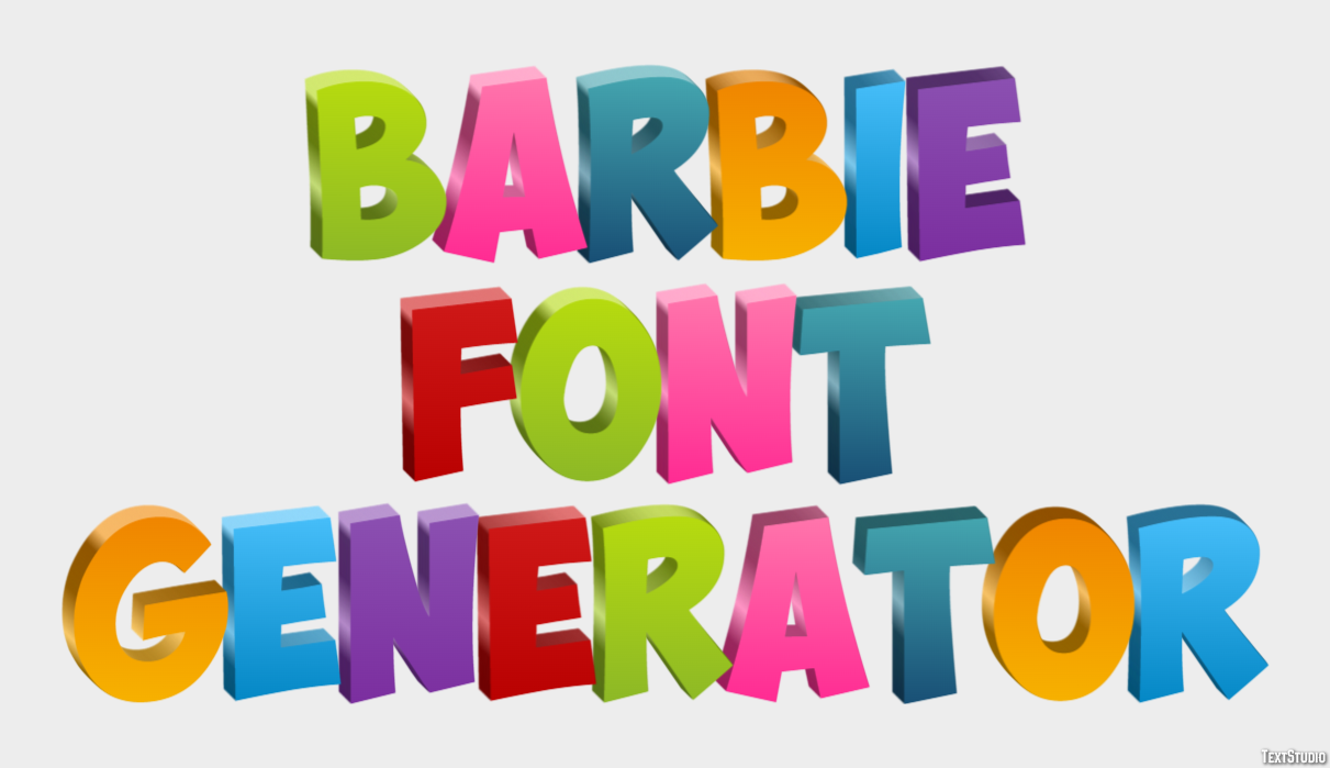 Barbie Font Generator テキスト効果