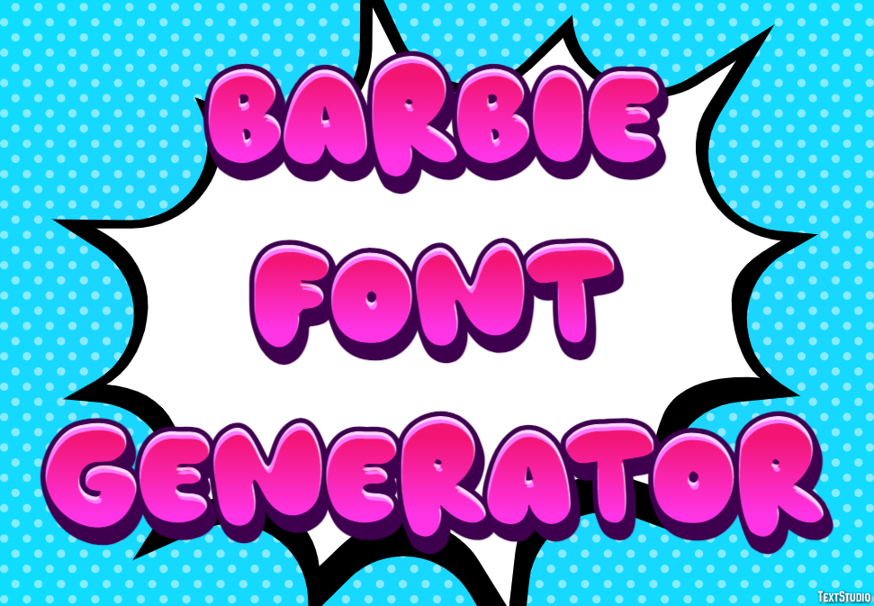 Barbie Font Generator テキスト効果