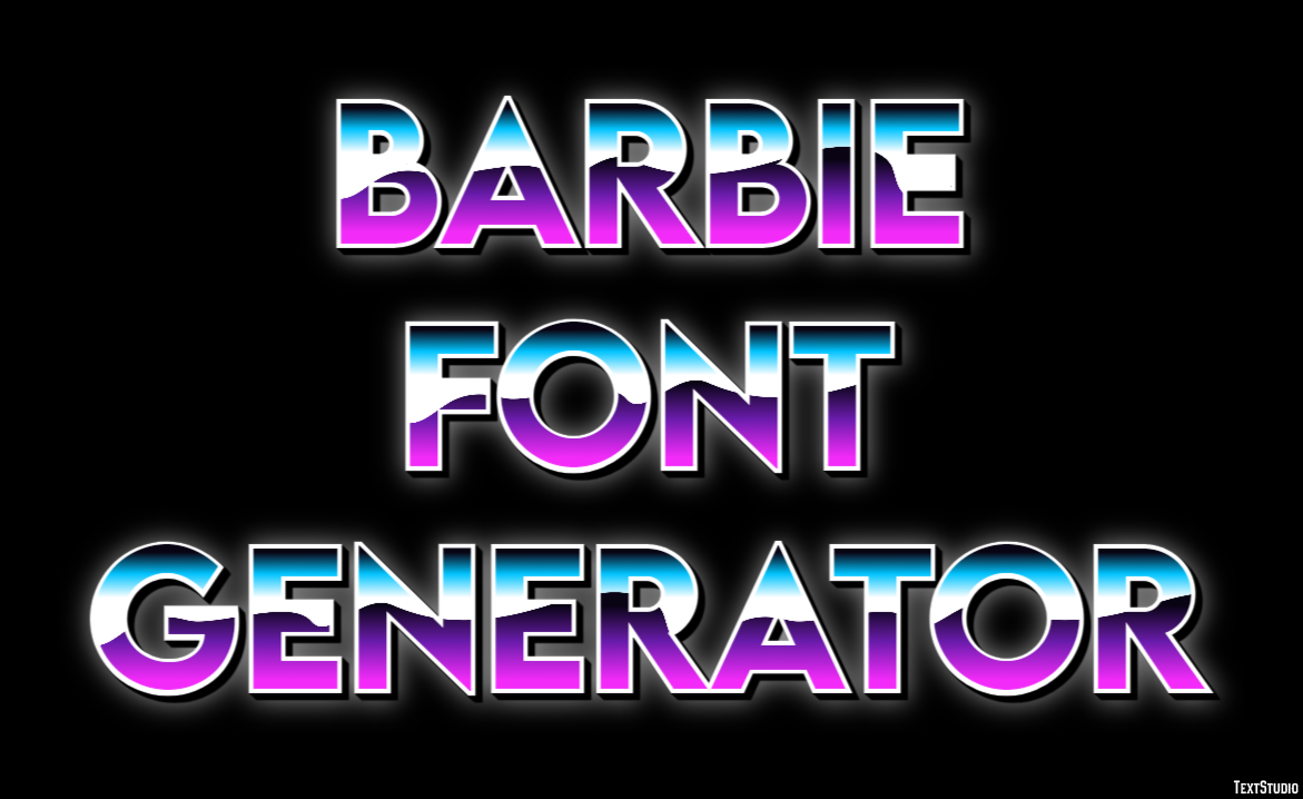 Barbie Font Generator テキスト効果