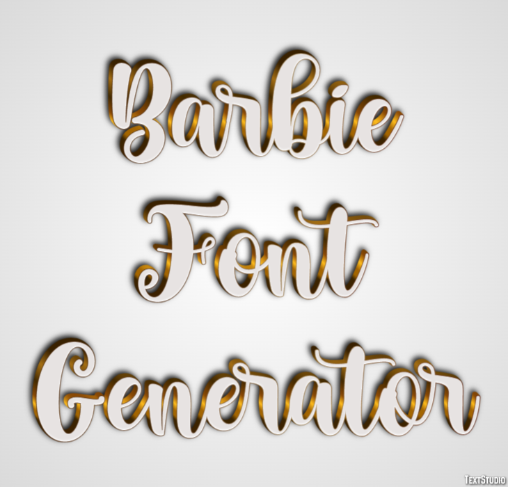 Barbie Font Generator テキスト効果