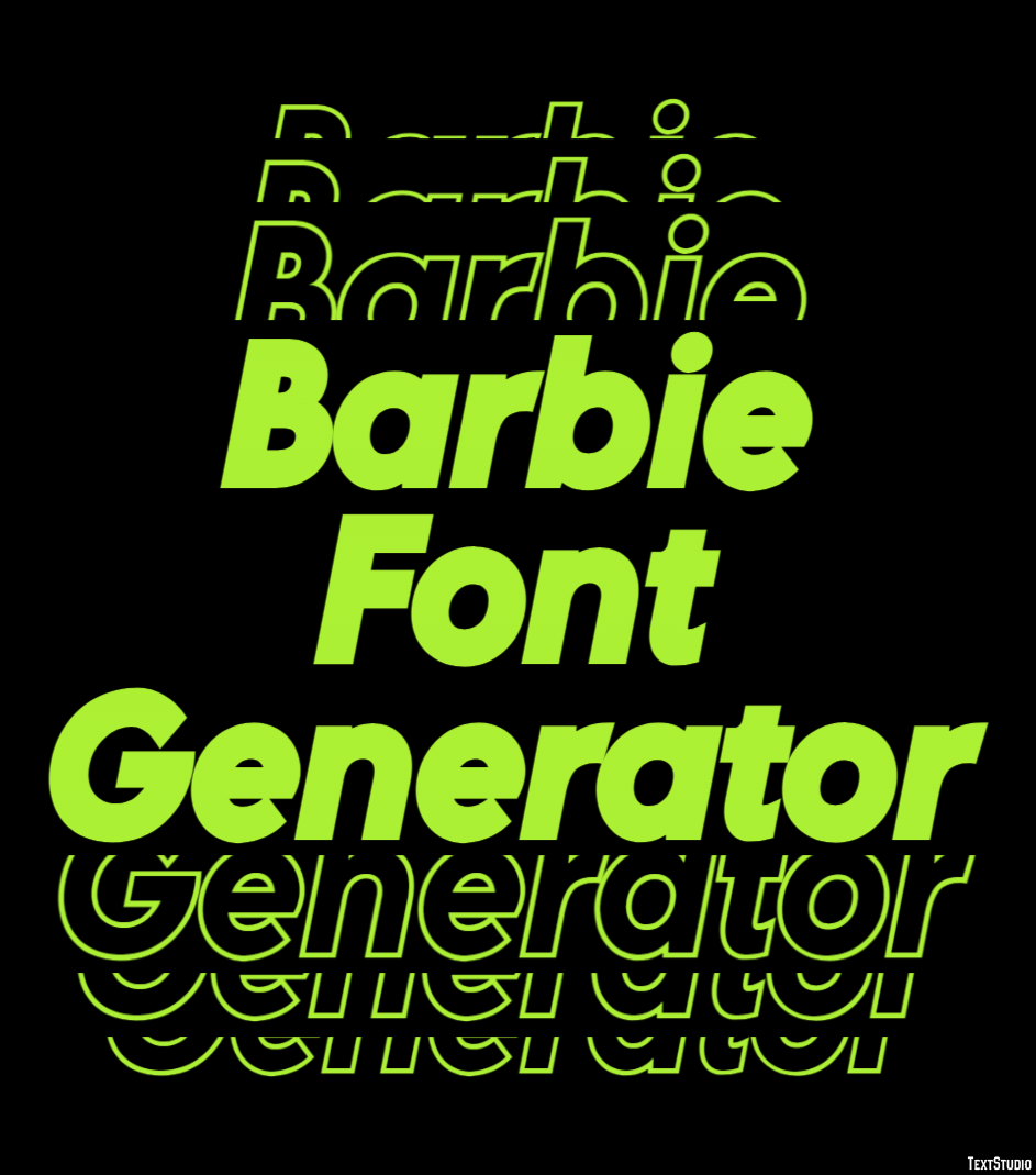 Barbie Font Generator テキスト効果