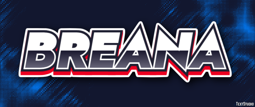 Breana Text effect