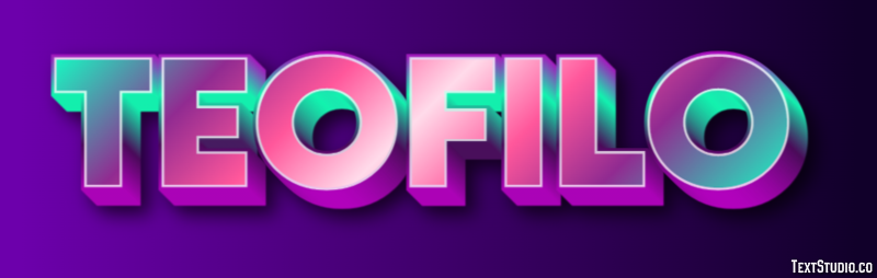 Teofilo Efecto de Texto