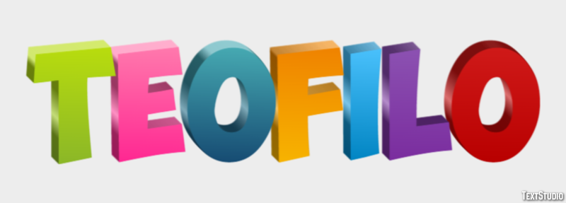 Teofilo Efecto de Texto
