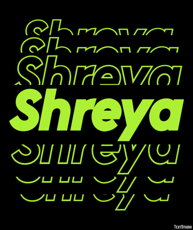 Shreya Text Effect
