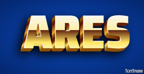 Ares Efecto de Texto