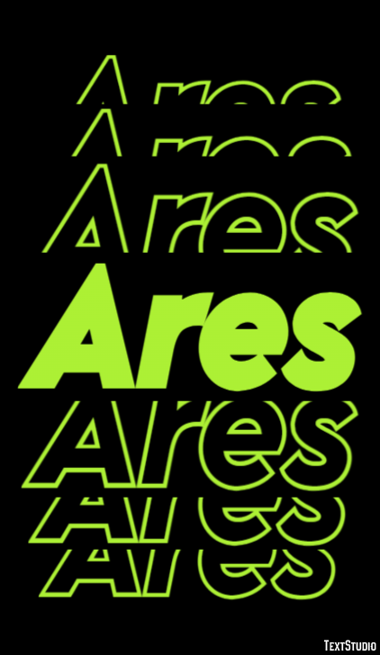 Ares Text Effect