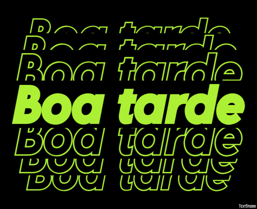 Boa tarde Effetto testo