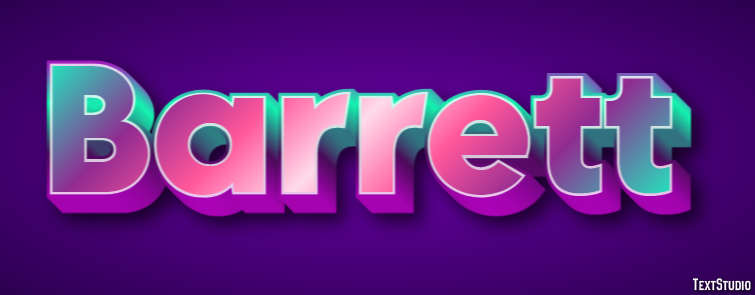 Barrett Texteffekt