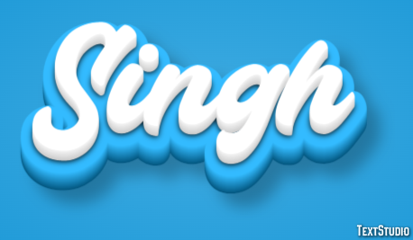 Singh Text effect