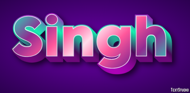 Singh Text effect