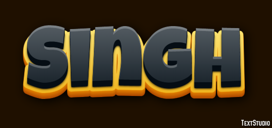 Singh Text effect
