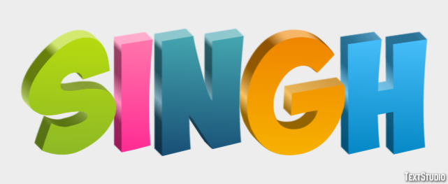 Singh Text effect