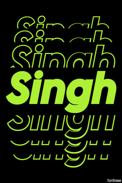 Singh Text Effect