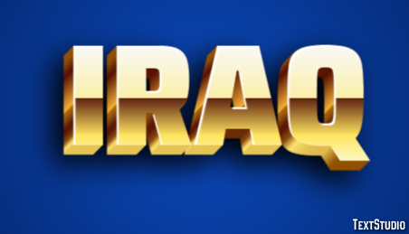 Iraq Text Effect