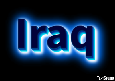 Iraq Text Effect