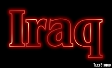 Iraq Text Effect