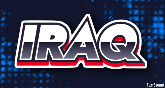 Iraq Text effect