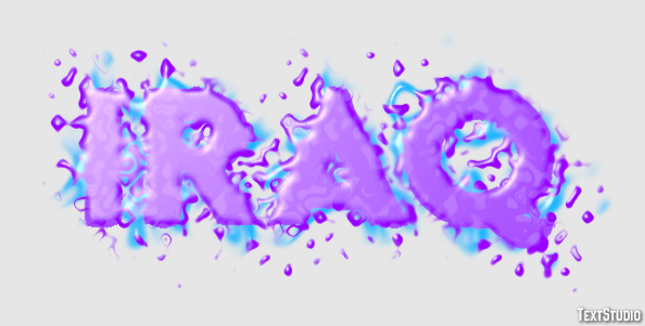 Iraq Text Effect