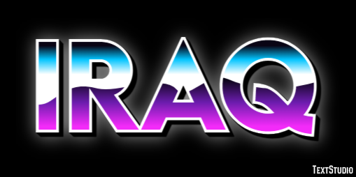 Iraq Text Effect