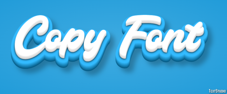 Copy Font Effetto testo