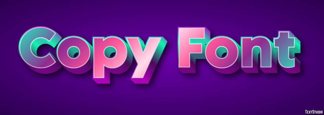 Copy Font Metin Efekti