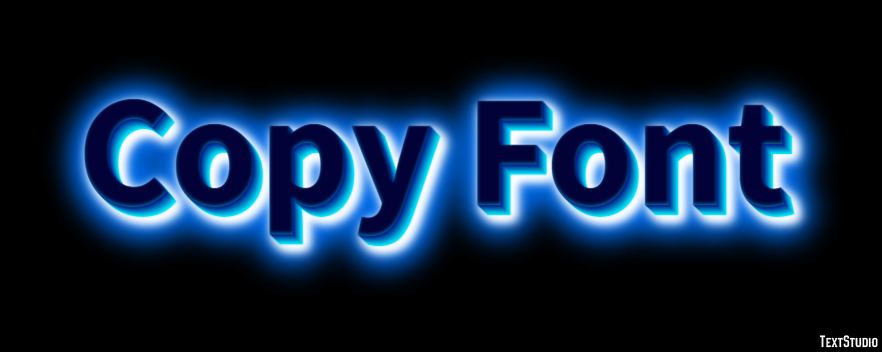 Copy Font Effetto testo