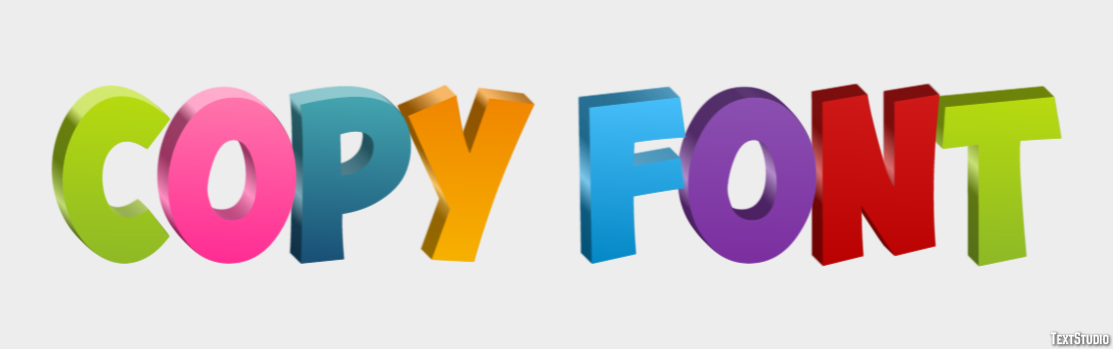 Copy Font Text Effect