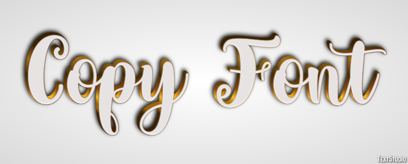 Copy Font Text Effect