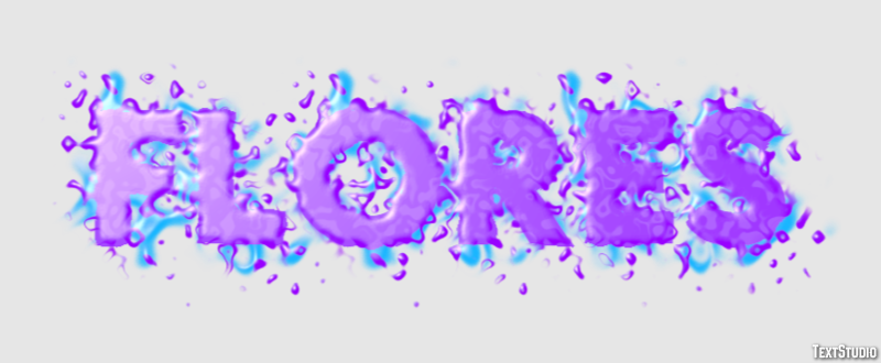 Flores Эффект текста