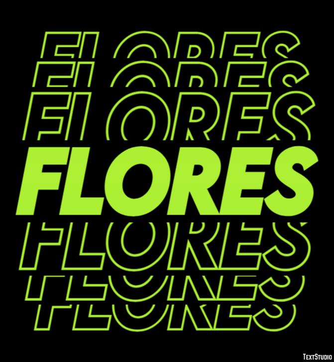 Flores Эффект текста