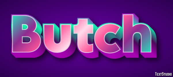 Butch Text Effect