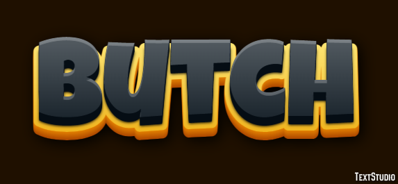 Butch Text Effect