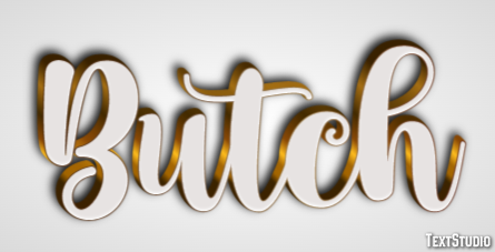 Butch Text Effect