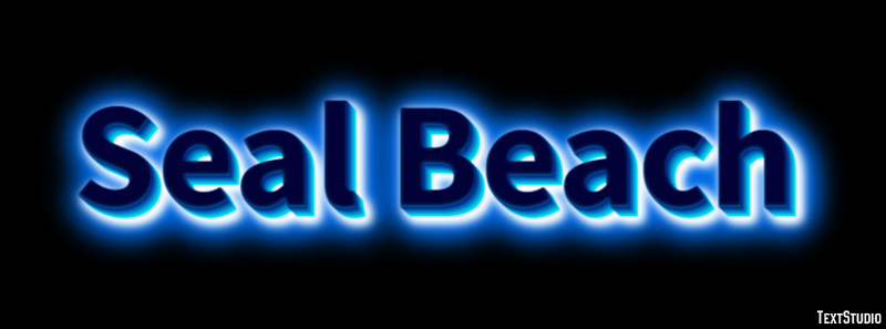 Seal Beach Efeito de texto