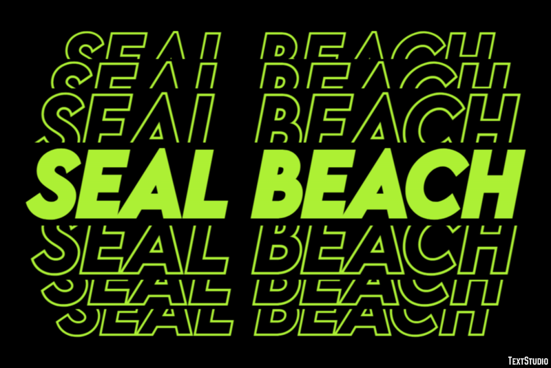 Seal Beach Efekt tekstowy
