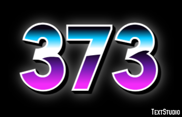 373 Text Effect