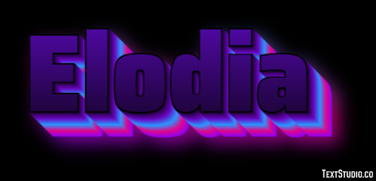 Elodia Effetto testo