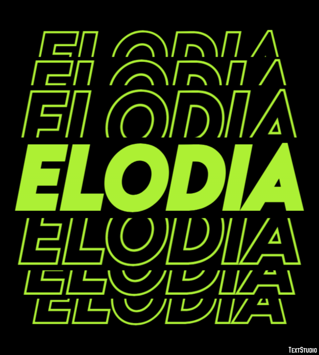Elodia Effetto testo