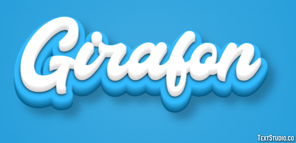 Girafon Effet de texte
