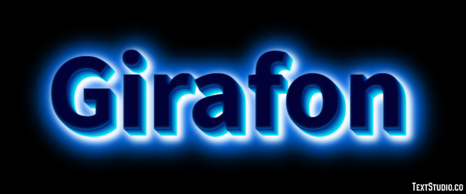 Girafon Efecto de Texto